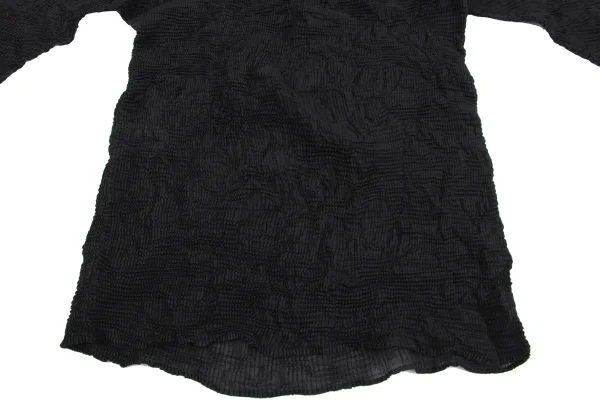 ISSEY MIYAKE Wrinkle Pleats Turtle Neck Top  K-163694_010