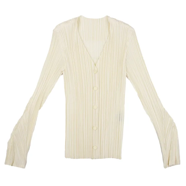 ISSEY MIYAKE FETE Design Sleeve Pleated Collarless Jacket K-163700_002