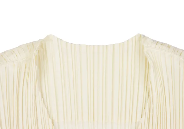 ISSEY MIYAKE FETE Design Sleeve Pleated Collarless Jacket K-163700_004