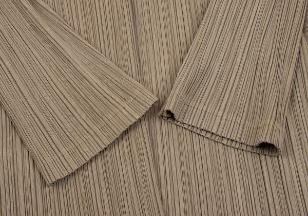 PLEATS PLEASE Draped Neck Deformation Pleated Jacket K-163705_008