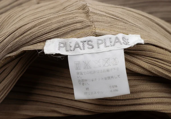 PLEATS PLEASE Draped Neck Deformation Pleated Jacket K-163705_015