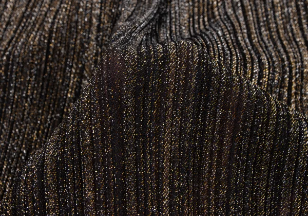 PLEATS PLEASE Lame Pleated Drape Cardigan K-163706_014