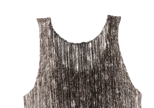 PLEATS PLEASE Fur Printed Sleeveless Dress K-163707_004