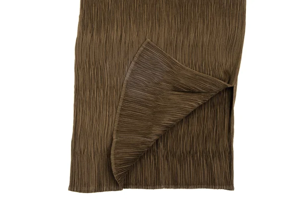 PLEATS PLEASE Crepe Pleated Side Slit Sleeveless Dress K-163708_007