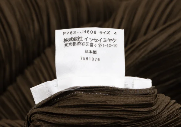 PLEATS PLEASE Crepe Pleated Side Slit Sleeveless Dress K-163708_010