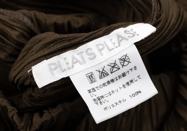 PLEATS PLEASE Crepe Pleated Side Slit Sleeveless Dress K-163708_011