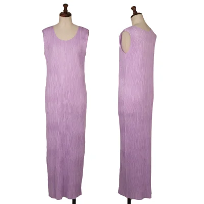 PLEATS PLEASE Crape Pleats Sleeveless Dress