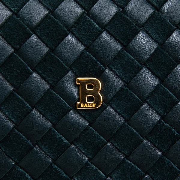 BALLY Intrecciato Leather Shoulder Bag K-163722_004