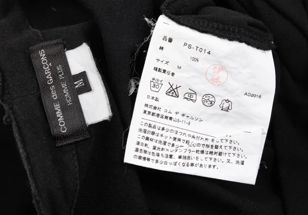 COMME des GARCONS HOMME PLUS Neck Code T Shirt K-163728_014