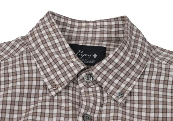 Papas+ Check Button Down Flannel Shirt K-163736_003