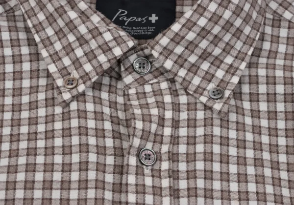 Papas+ Check Button Down Flannel Shirt K-163736_005