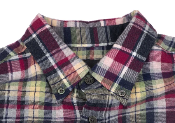 Papas+ Cotton Checked Button Down Flannel Shirt K-163737_003