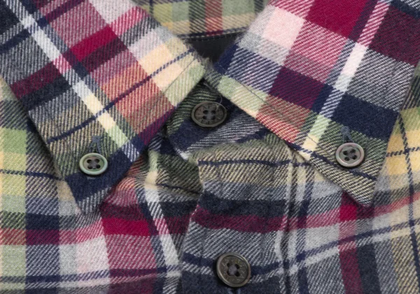 Papas+ Cotton Checked Button Down Flannel Shirt K-163737_004