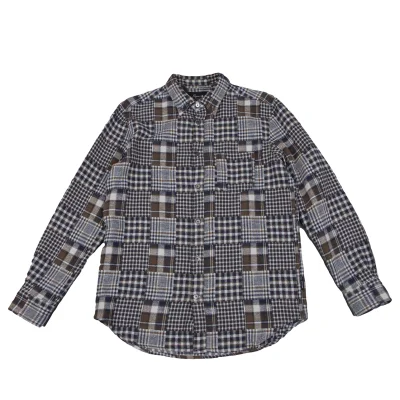 Papas+ Cotton Crazy Pattern Button Down Flannel Shirt