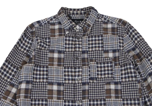 Papas+ Cotton Crazy Pattern Button Down Flannel Shirt K-163739_002