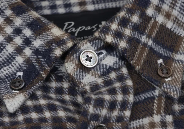 Papas+ Cotton Crazy Pattern Button Down Flannel Shirt K-163739_004
