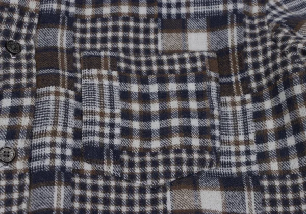 Papas+ Cotton Crazy Pattern Button Down Flannel Shirt K-163739_006