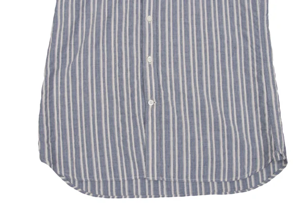 Papas+ Cotton Linen Striped Short Sleeve Shirt K-163740_007