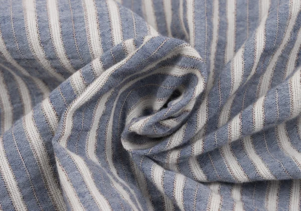 Papas+ Cotton Linen Striped Short Sleeve Shirt K-163740_010