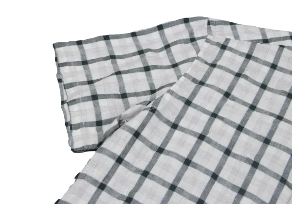 Papas+ Cotton Blend Wrinkled Check Short Sleeve Shirt K-163741_005
