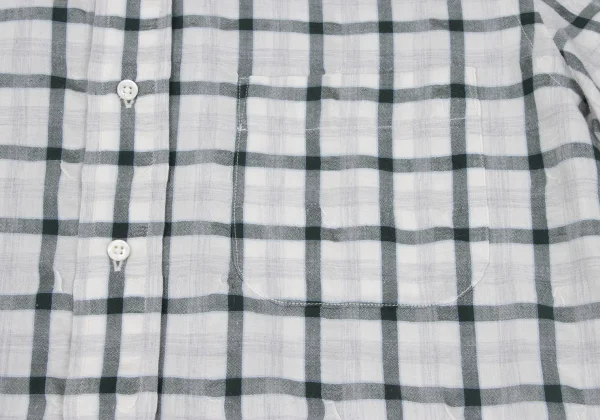 Papas+ Cotton Blend Wrinkled Check Short Sleeve Shirt K-163741_006