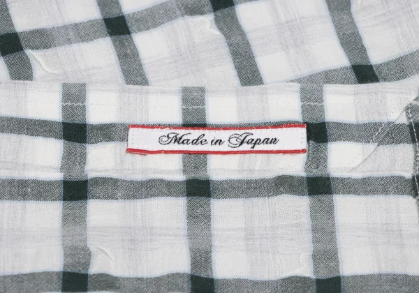 Papas+ Cotton Blend Wrinkled Check Short Sleeve Shirt K-163741_010