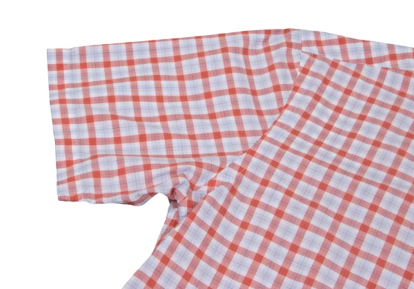 Papas+ Cotton Check Button Down Short Sleeve Shirt K-163742_005