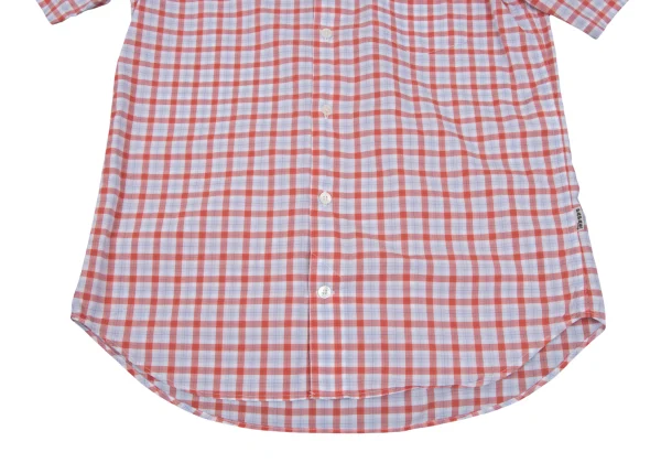 Papas+ Cotton Check Button Down Short Sleeve Shirt K-163742_007