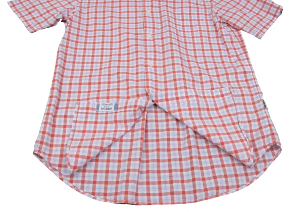 Papas+ Cotton Check Button Down Short Sleeve Shirt K-163742_009