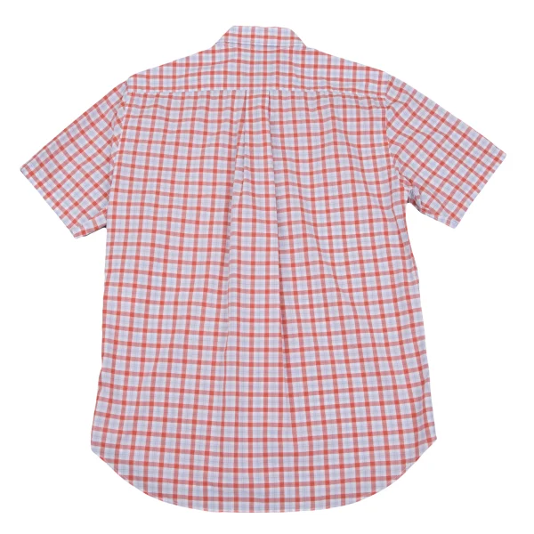Papas+ Cotton Check Button Down Short Sleeve Shirt K-163742_010