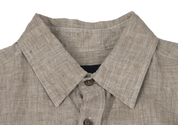 Papas+ Animals Embroidery Linen Shirt K-163744_003