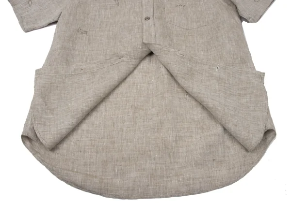 Papas+ Animals Embroidery Linen Shirt K-163744_015