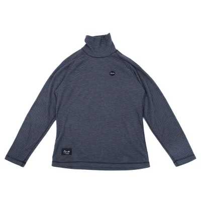 Papas+ Golf Patch Striped Turtleneck T Shirt