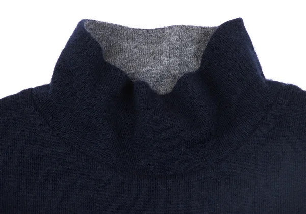 Papas+ Wool Layered Design Reversible High Neck Knit Sweater K-163746_003