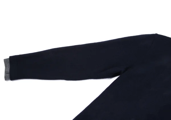 Papas+ Wool Layered Design Reversible High Neck Knit Sweater K-163746_004