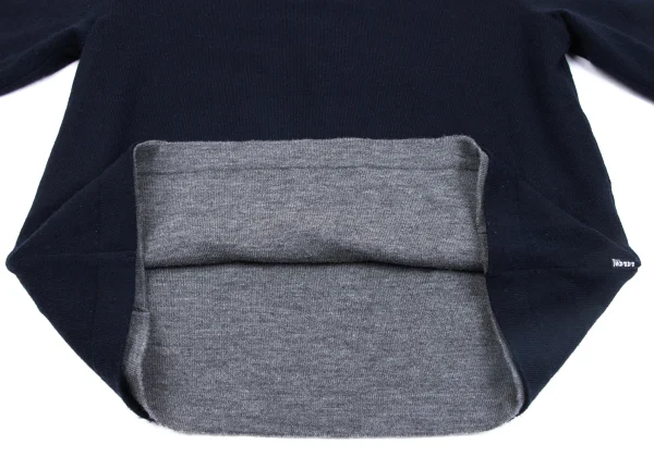 Papas+ Wool Layered Design Reversible High Neck Knit Sweater K-163746_010