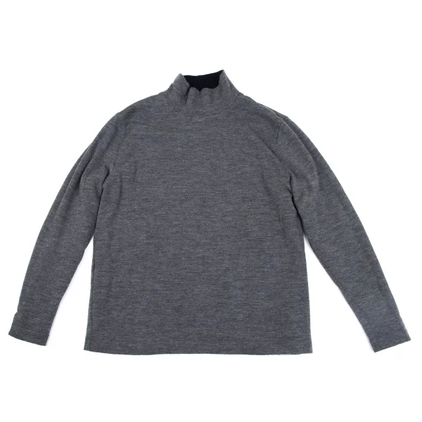 Papas+ Wool Layered Design Reversible High Neck Knit Sweater K-163746_011