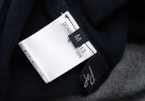 Papas+ Wool Layered Design Reversible High Neck Knit Sweater K-163746_015