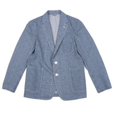 Papas+ Checked Transfer Printed Poly Jacket