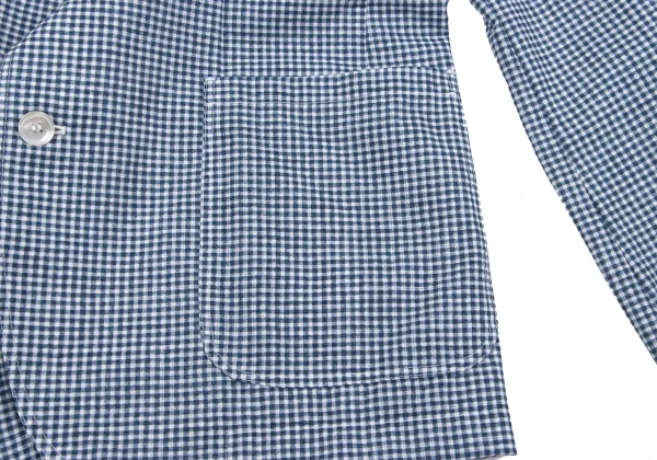 Papas+ Checked Transfer Printed Poly Jacket K-163749_010