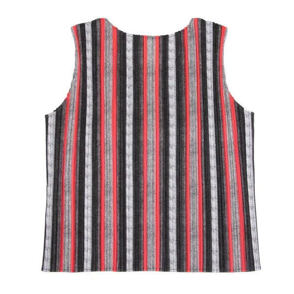 PLEATS PLEASE Stripe Pleated Sleeveless Top K-163751_008