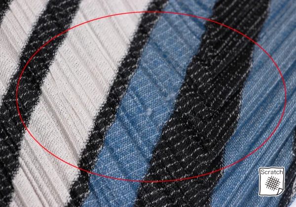 PLEATS PLEASE Poly Cotton Stripe Cardigan K-163754_012