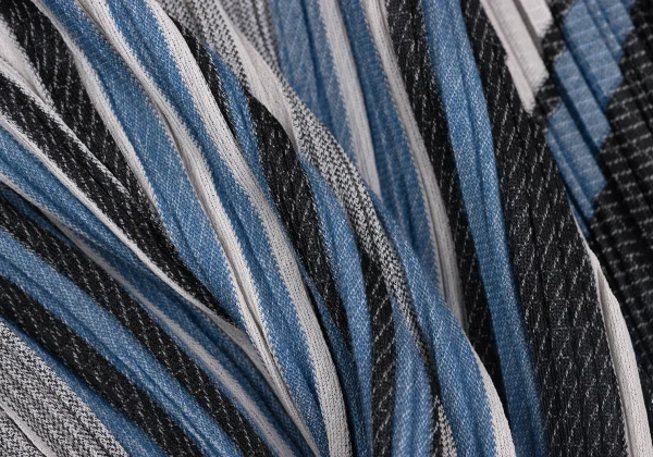 PLEATS PLEASE Poly Cotton Stripe Cardigan K-163754_013