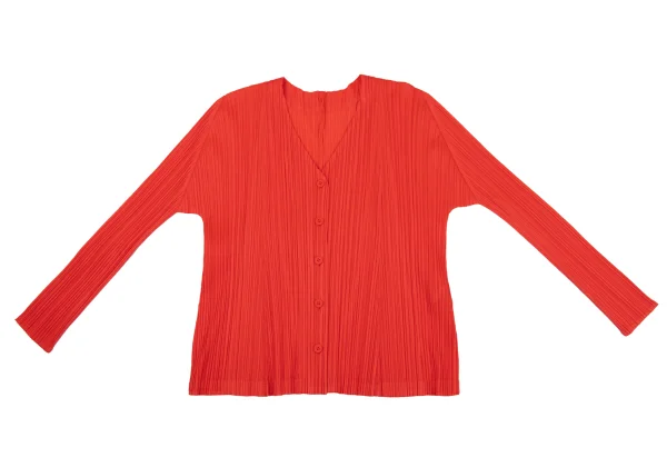 PLEATS PLEASE Pleats V Neck Cardigan K-163755_002