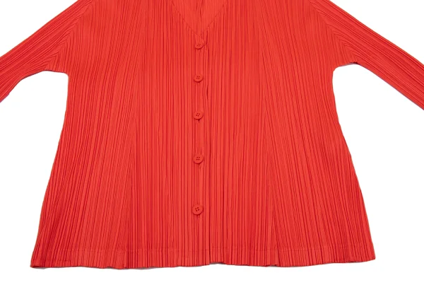 PLEATS PLEASE Pleats V Neck Cardigan K-163755_006