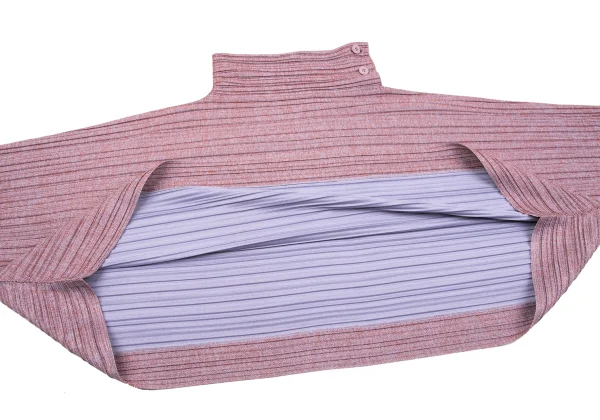 PLEATS PLEASE High Neck Dolman Sleeve Wide Top K-163756_011