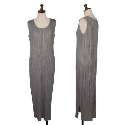PLEATS PLEASE Pleated Sleeveless Dress