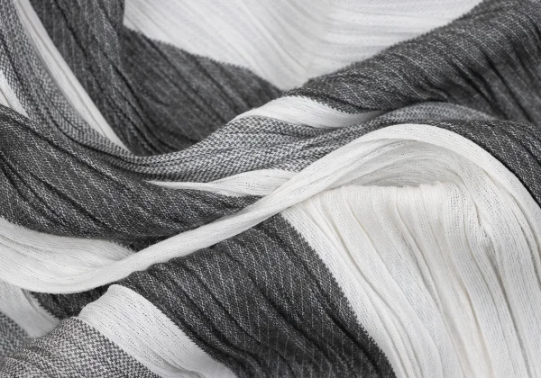 PLEATS PLEASE Striped V-neck Sleeveless Dress K-163759_011