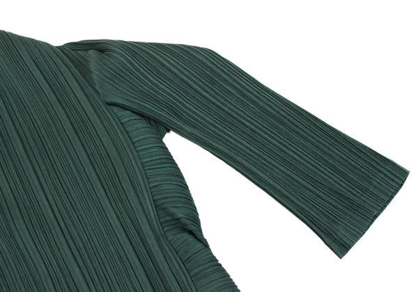 PLEATS PLEASE Cotton Poly Raglan Shawl Collar 1B Jacket K-163761_006