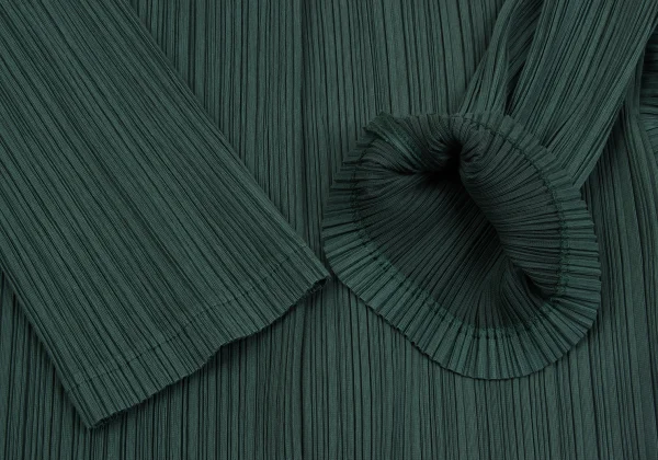 PLEATS PLEASE Cotton Poly Raglan Shawl Collar 1B Jacket K-163761_007